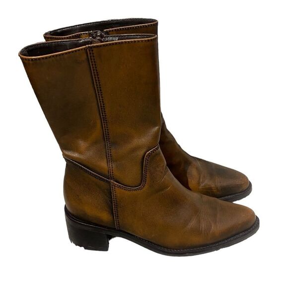 Amanda Smith Rocco Brown Leather Boots - Picture 2 of 8